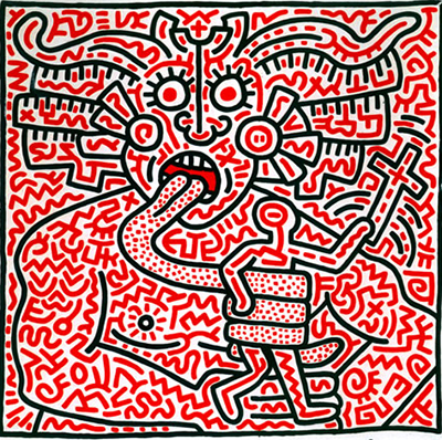 Keith Haring, Untitled 1983 Fine Art Reproduction Oil Painting