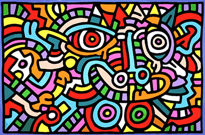 Keith Haring, Untitled 1986c Fine Art Reproduction Oil Painting