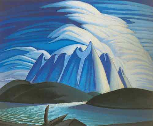Lawren Harris, Lake and Mountains Fine Art Reproduction Oil Painting