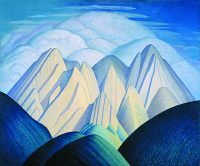 Lawren Harris, Mountains Near Jasper Fine Art Reproduction Oil Painting