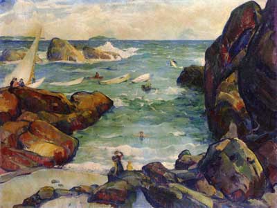 Leon Kroll, Seascape Fine Art Reproduction Oil Painting