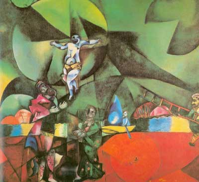 Marc Chagall, White Cruxifixion Fine Art Reproduction Oil Painting
