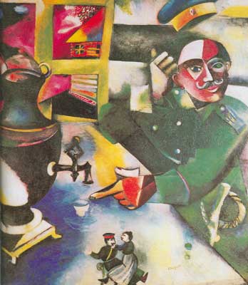 Marc Chagall, The Soldier Drinks Fine Art Reproduction Oil Painting