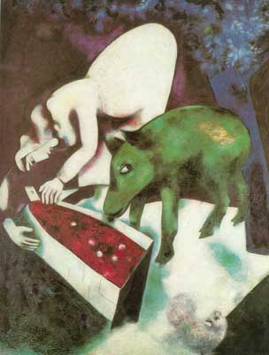 Marc Chagall, The Watering Trough Fine Art Reproduction Oil Painting