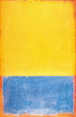 Mark Rothko, Yellow, Blue on Orange Fine Art Reproduction Oil Painting