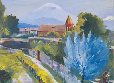 Martiros Saryan, April Landscape Fine Art Reproduction Oil Painting
