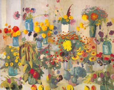 Martiros Saryan, Flowers for the Armenians Who Died in the War Fine Art Reproduction Oil Painting