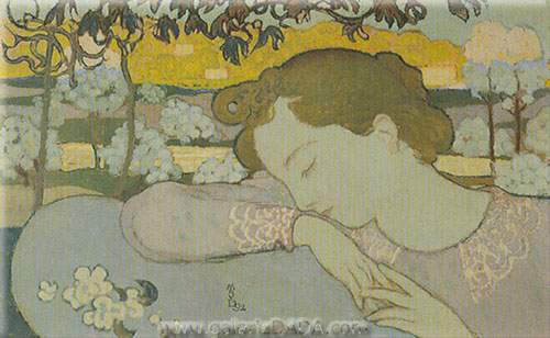 Maurice Denis, Sleeping Girl Fine Art Reproduction Oil Painting
