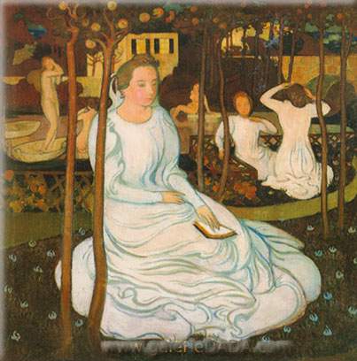 Maurice Denis, The Orchard of the Wise Virgins Fine Art Reproduction Oil Painting