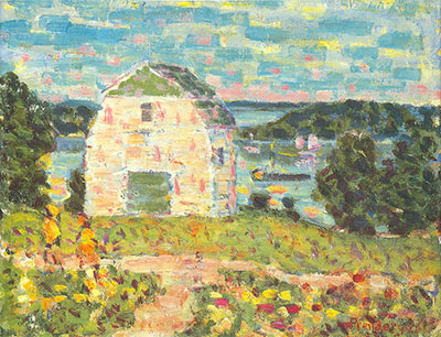 Maurice Prendergast, Barn, Brooksville, Maine Fine Art Reproduction Oil Painting