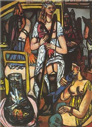 Max Beckmann, Fisherwoman Fine Art Reproduction Oil Painting