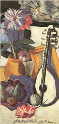 Max Beckmann, Still Life of Flowers with Mirror Fine Art Reproduction Oil Painting