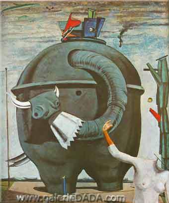 Max Ernst, The Elephant of the Celebres Fine Art Reproduction Oil Painting
