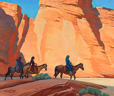 Navajos in a Canyon 