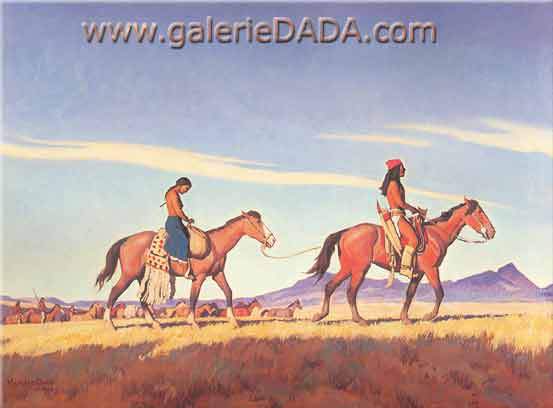 Maynard Dixon, Apache Plunder Fine Art Reproduction Oil Painting
