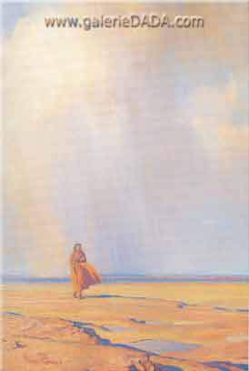 Maynard Dixon, Desert Shower Fine Art Reproduction Oil Painting