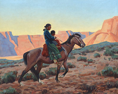 Maynard Dixon, Navajo Mother Fine Art Reproduction Oil Painting