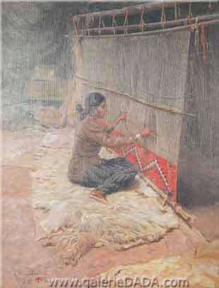 Maynard Dixon, The Weaver Fine Art Reproduction Oil Painting