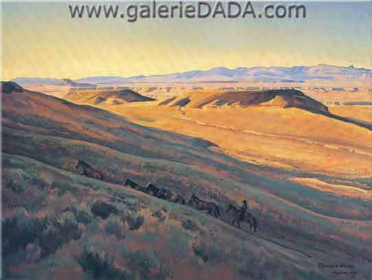 Maynard Dixon, Wind River Valley Fine Art Reproduction Oil Painting