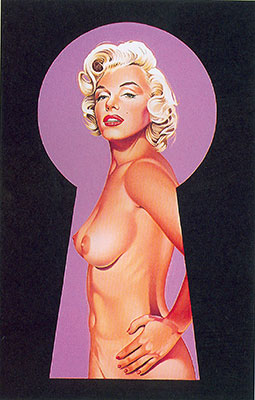Mel Ramos, Peek-a-boo Marilyn Fine Art Reproduction Oil Painting