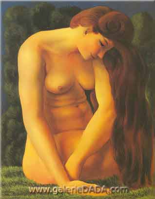 Nude Seated on the Grass