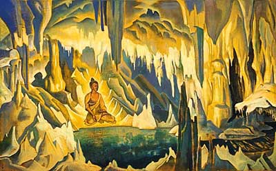 Nicholas Roerich, Buddha, the Conqueror Fine Art Reproduction Oil Painting
