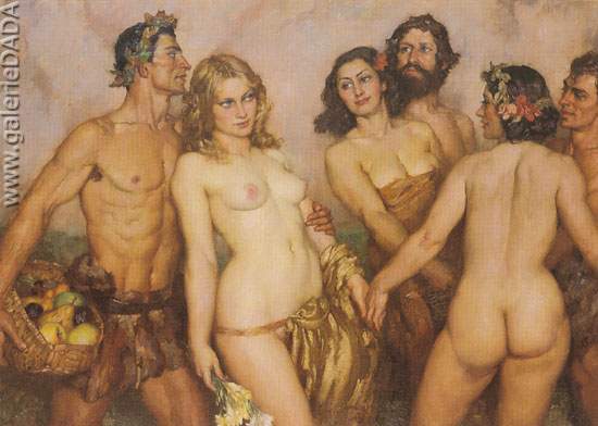 Norman Lindsay, Springs Innocence Fine Art Reproduction Oil Painting