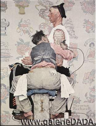 Norman Rockwell, The Connoisieur Fine Art Reproduction Oil Painting