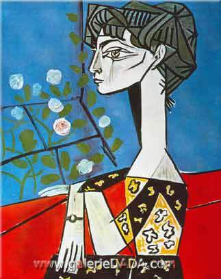Pablo Picasso, Woman with Pigeons Fine Art Reproduction Oil Painting