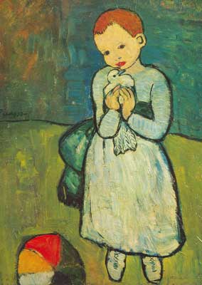 Pablo Picasso, Child with a Dove Fine Art Reproduction Oil Painting