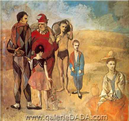 Pablo Picasso, Family of Saltimbanques Fine Art Reproduction Oil Painting
