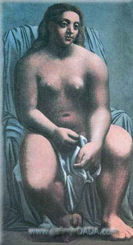 Pablo Picasso, Large Bather Fine Art Reproduction Oil Painting