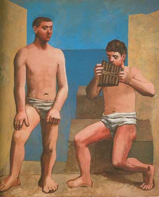Pablo Picasso, Pan Pipes Fine Art Reproduction Oil Painting