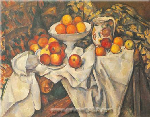 Paul Cezanne, Still Life with Apples and Oranges Fine Art Reproduction Oil Painting