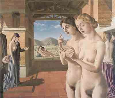 Paul Delvaux, The Hands Fine Art Reproduction Oil Painting