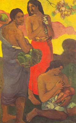 Paul Gauguin, Maternity Fine Art Reproduction Oil Painting