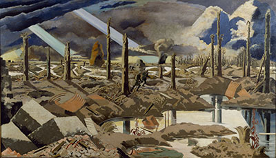 Paul Nash, The Menin Road Fine Art Reproduction Oil Painting
