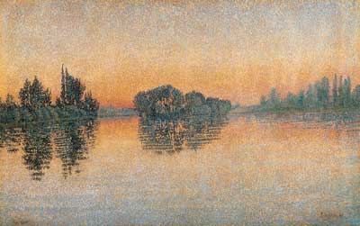 Paul Signac, Sunset, Herblay Fine Art Reproduction Oil Painting