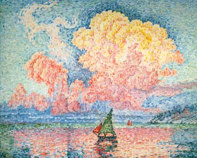 Paul Signac, The Pink Cloud, Antibes Fine Art Reproduction Oil Painting