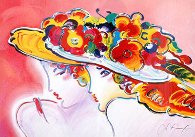 Peter Max, Friends Fine Art Reproduction Oil Painting