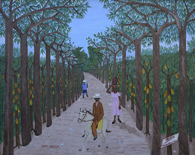 Haitian Missionary on Horseback - Philome Philome, Fine Art Reproduction Oil Painting