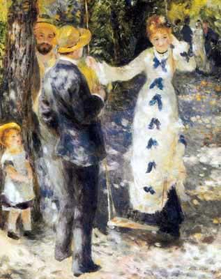 Pierre August Renoir, The Swing Fine Art Reproduction Oil Painting