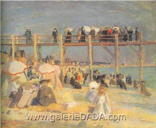 Raoul Dufy, Beach at St Adresse Fine Art Reproduction Oil Painting