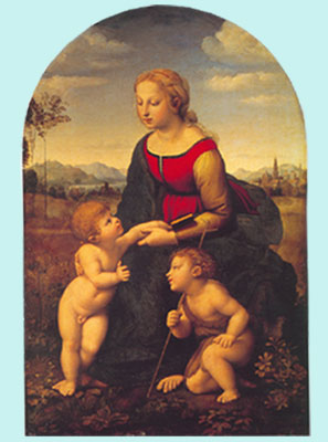  Raphael, La Belle Jardiniere Fine Art Reproduction Oil Painting