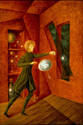 Remedios Varo, Portrait of the Children of Andrea and Lorenzo Vil Fine Art Reproduction Oil Painting