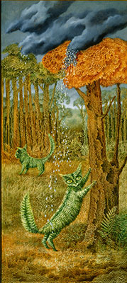 Remedios Varo, The Fern Cat Fine Art Reproduction Oil Painting