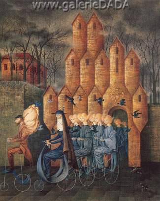 Toward the Tower - Remedios Remedios, Fine Art Reproduction Oil Painting