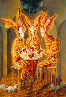 Remedios Varo, Vegetarian Vampires Fine Art Reproduction Oil Painting
