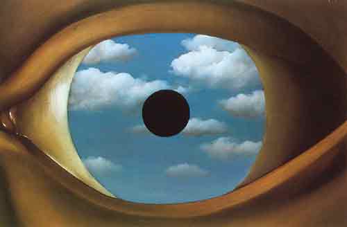 Rene Magritte, The False Mirror Fine Art Reproduction Oil Painting