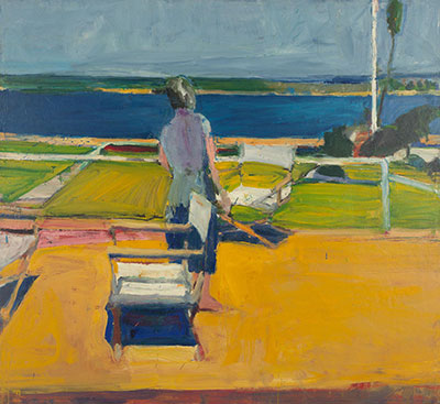 Richard Diebenkorn, Figure on a Porch Fine Art Reproduction Oil Painting